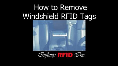 rfid sticker removal|windshield rfid removal.